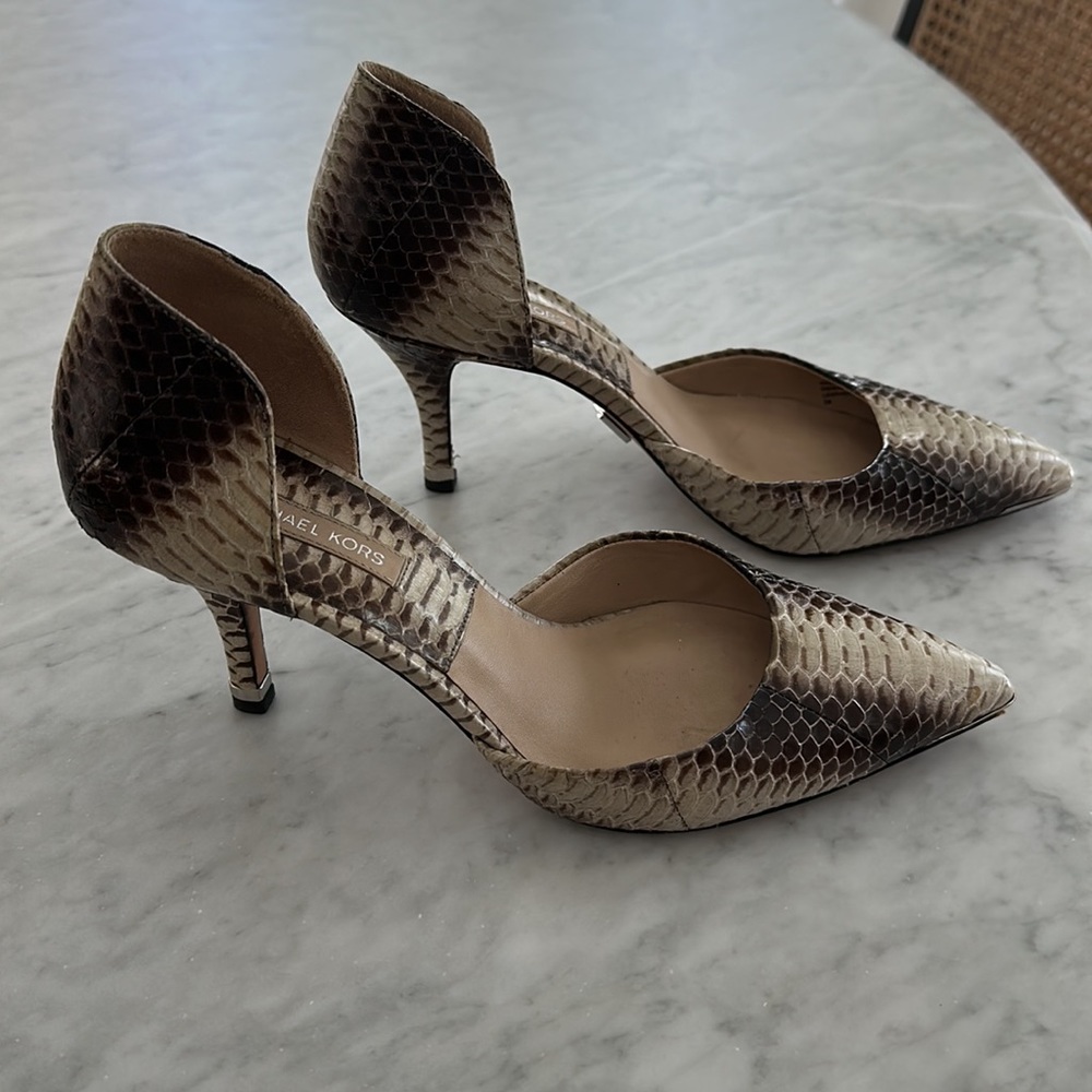 Michael Kors Collection Python Heels Size 38/8 - image 3